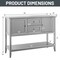 Storage Console Table with Drawers for Entryway or Living Room